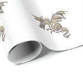 Papier Cadeau Golden Dragon (Coin rond)