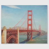 Papier Cadeau Golden gate (Plat)