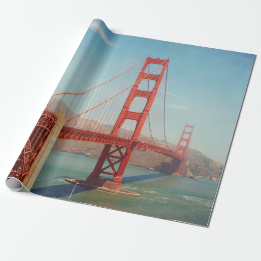 Papier Cadeau Golden gate (Déroulé)