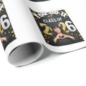 Papier Cadeau Golden Graduation Celebration Card – (Coin rond)