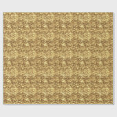 Papier Cadeau Golden Honeycomb 3D Render Texture (Plat)