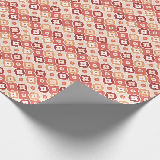 Papier Cadeau Golden ikat geometric pattern (Coin)