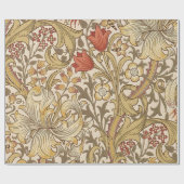 Papier Cadeau Golden Lily Version Motif 2 Par William Morris (Plat)