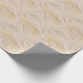 Papier Cadeau Golden Lines : Luxury Vintage Motif. (Coin)