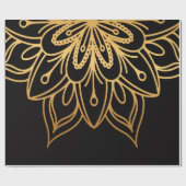 Papier Cadeau Golden Mandala (Plat)