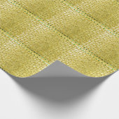 Papier Cadeau Golden Metal : Arrière - plan Motif luxueux. (Coin)