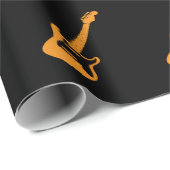 Papier Cadeau Golden Music Note Classic (Coin rond)