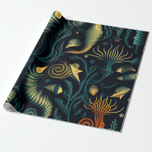 Papier Cadeau Golden Reefs