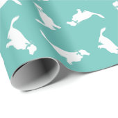 Papier Cadeau Golden Retriever (Coin rond)