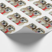 Papier Cadeau Golden retriever avec les verres nerd (Coin)
