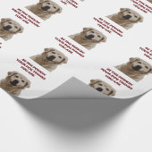 Papier Cadeau Golden Retriever avec une belle citation (Coin)