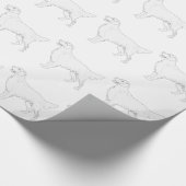 Papier Cadeau Golden Retriever prêt pour la conception couleur (Coin)