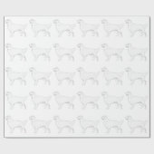 Papier Cadeau Golden Retriever prêt pour la conception couleur (Plat)