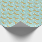 Papier Cadeau Golden retriever Puppy Spotty Chien mignon Motif (Coin)