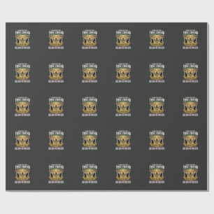 Papier Cadeau Golden Retriever Vrai Ami Chien
