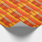 Papier Cadeau Golden Rouge Africain Couleurs traditionnelles Fun (Coin)