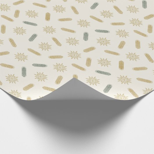 Papier Cadeau Golden Stars et Tree Brunches (Coin)