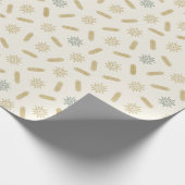 Papier Cadeau Golden Stars et Tree Brunches (Coin)