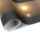 Papier Cadeau Golden Summer Sunset Réflexion sur la plage (Coin rond)