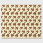 Papier Cadeau Goldie Golden Doodle Yellow (Plat)