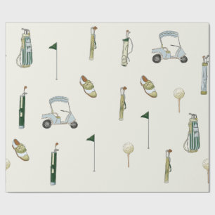 Papier Cadeau Golf