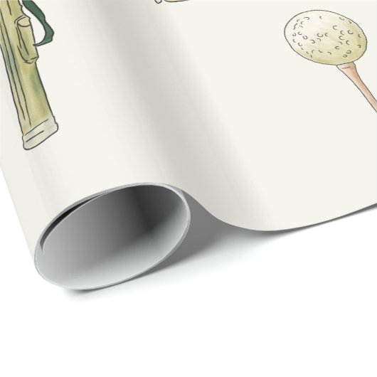 Papier Cadeau Golf (Coin rond)