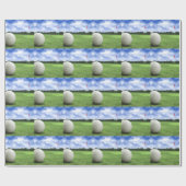 Papier Cadeau Golf Ball 4 (Plat)