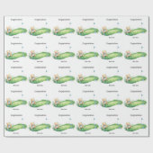 Papier Cadeau Golf bébé Félicitations  (Plat)