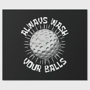 Papier Cadeau Golf drôle