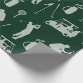 Papier Cadeau Golf Golf Golf Golf Panier et sac (Coin)