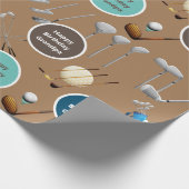 Papier Cadeau Golf personnalisé (Coin)