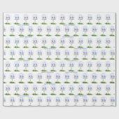 Papier Cadeau Golf personnalisé unique Nom à thème Anniversaire (Plat)