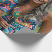 Papier Cadeau Golf Photo Customize Personalize (Coin)