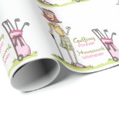 Papier Cadeau Golf pour toujours (Coin rond)