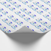 Papier Cadeau Golf Snowmen avec Golf Club (Coin)