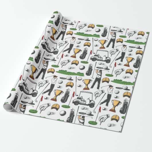 Papier Cadeau Golfers (Déroulé)