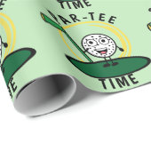Papier Cadeau Golfers Par-Tee Time (Coin rond)