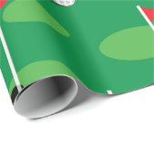 Papier Cadeau Golfers Verts (Coin rond)