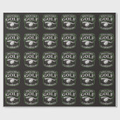 Papier Cadeau Golfeur AJOUTER NOM Joueur de golf professionnel C (Plat)