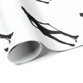 Papier Cadeau Golfeuse sportive (Coin rond)