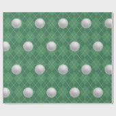 Papier Cadeau Golfing Gift Wrapping Paper (Plat)
