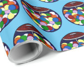 Papier Cadeau Gomme de bulle, gomme de bulle dans un plat (Coin rond)