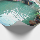 Papier Cadeau Gondoles sur un canal vénitien (Coin)