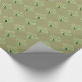 Papier Cadeau Gone Squatchine vert (Coin)