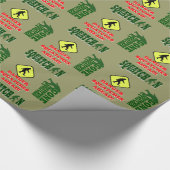 Papier Cadeau Gone Squatching et permis de chasse (Coin)