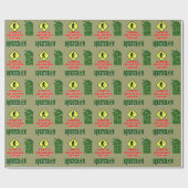 Papier Cadeau Gone Squatching et permis de chasse (Plat)