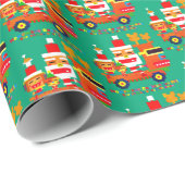 Papier Cadeau Good boys Christmas (Coin rond)