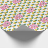 Papier Cadeau Good Vibes Pineapples Motif d'été (Coin)