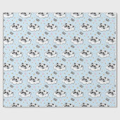 Papier Cadeau Goodnight Sleeping Panda Bear (Plat)