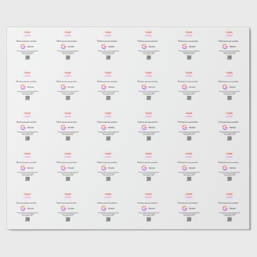 Papier Cadeau Google examen logo de l'entreprise Analyser QR exa (Plat)